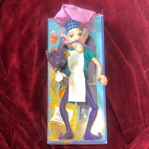 Vintage Strawberry Shortcake Purple Pieman Villain Figure with Berry Bird